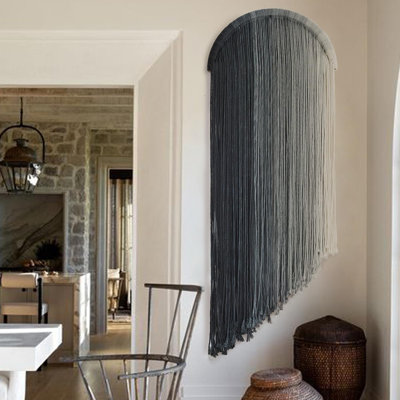 Macrame Wall Hanging Dip Dyed Macrame Decor For Living Room Bedroom Boho Decor 20"