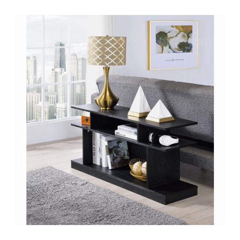 Table d'appoint ACME Sollix, finition noire