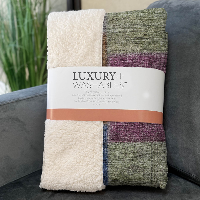 Jeté patchwork Addison Sherpa ASB663, Cuivre