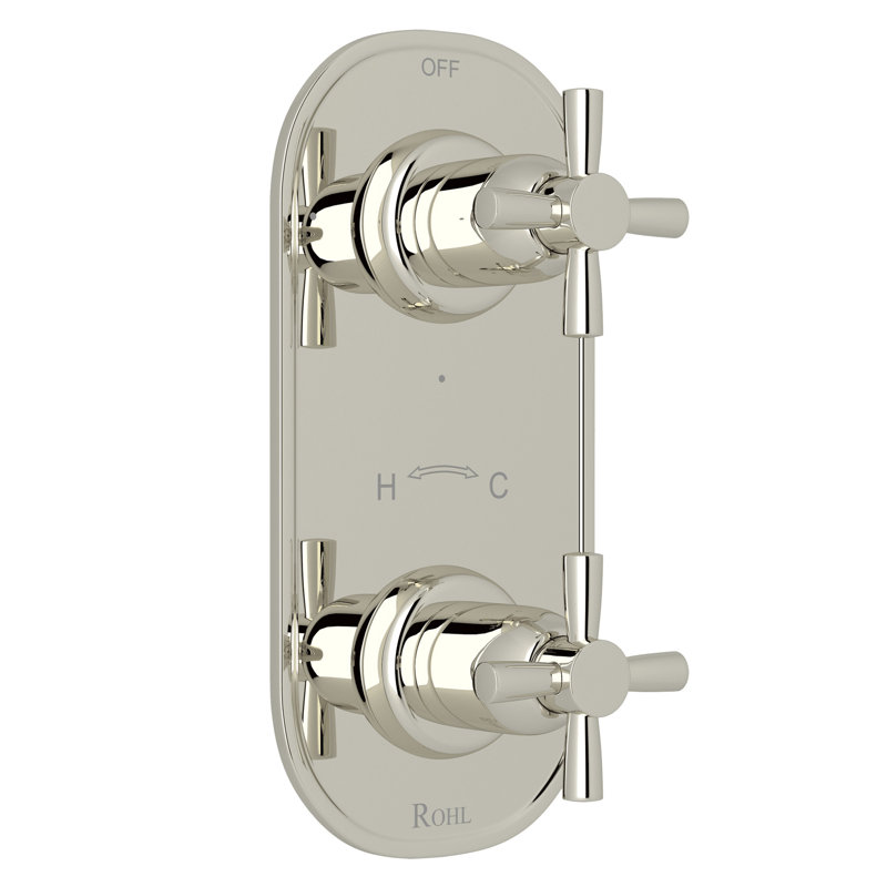 Holborn™ 1/2" Thermostatic Trim With Diverter, Polished Nickel