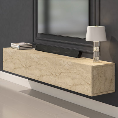 Hamman Modern 71" Floating TV Stand with Storage Wall-Mounted Media Console for TVs up to 80"