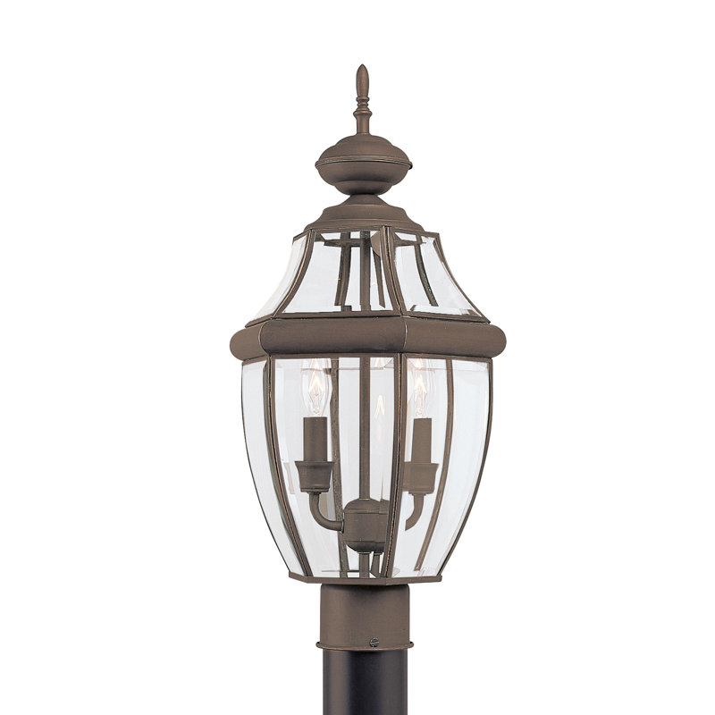 Lampadaire d'extérieur deux lumières Lancaster de Génération Lighting , Bronze Antique, Non