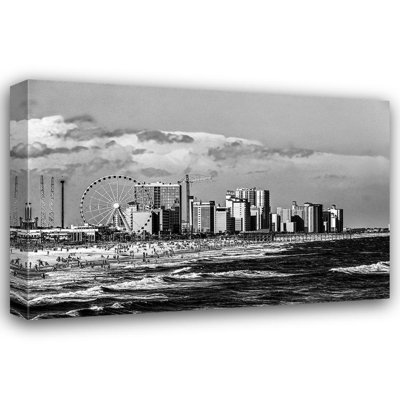 Hokku Designs Highsmith, Carol Gallery Wrapped Canvas Art Titled: Myrtle Beach, South Carolina