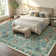 Goldene Animal and Insect Washable Floor Mat - Non-Slip Area Rug Non Slip Green Area Rug Low Pile Stain Resistant Throw Carpet for Dining Room