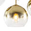 Luminaire suspendu 7 lumières en verre dégradé pour îlot-199178127-199178129
