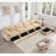 Canapé 4 places avec tiroirs de rangement et 1 repose-pieds-266478053-266478054-266477853