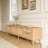 70inch Modern TV Stand with Rattan Doors