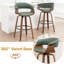 Tabourets pivotants Mid-Century rembourrés en similicuir Devlin-347477703-347477702