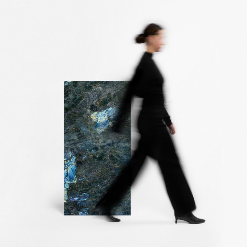 Jewel Onyx 24X48 Polished Porcelain Tile, Labrodorite