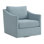 Hannah Swivel Chair in Freya Light Blue