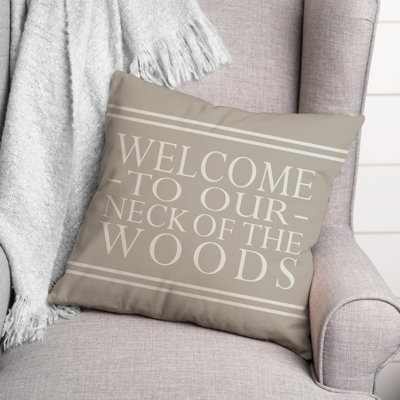 Housse d’oreiller carrée et insert welcome