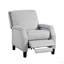 Fauteuil inclinable à dossier poussoir de style transitionnel en chenille de style transitionnel à dossier poussoir