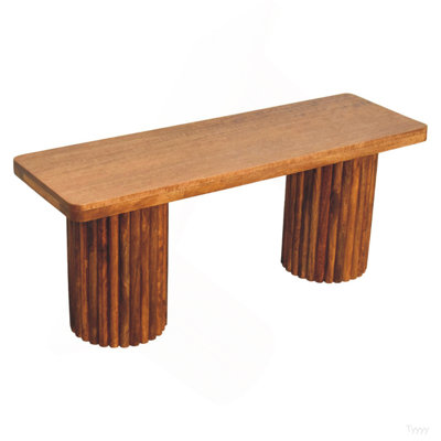 Banc cannelé en bois massif Artisan Furniture