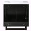 Meuble-lavabo simple 29,5 po avec plateau en céramique-689083857