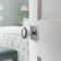 Privacy Door Lever with Rectangular Rosette Keyless Lock