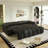  90.2" Teddy Upholstered Sleeper Sofa Bed King-Size Pull-Out Sofa Convertible Couch Bed With Underseat Storage-311044077