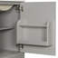 Meuble-lavabo de 20 po avec lavabo en céramique, porte à fermeture en douceur, tablette ajustable en forme de U, tiroir de compartiment et support de porte, style moderne, conception peu encombrante-123654613-123654618