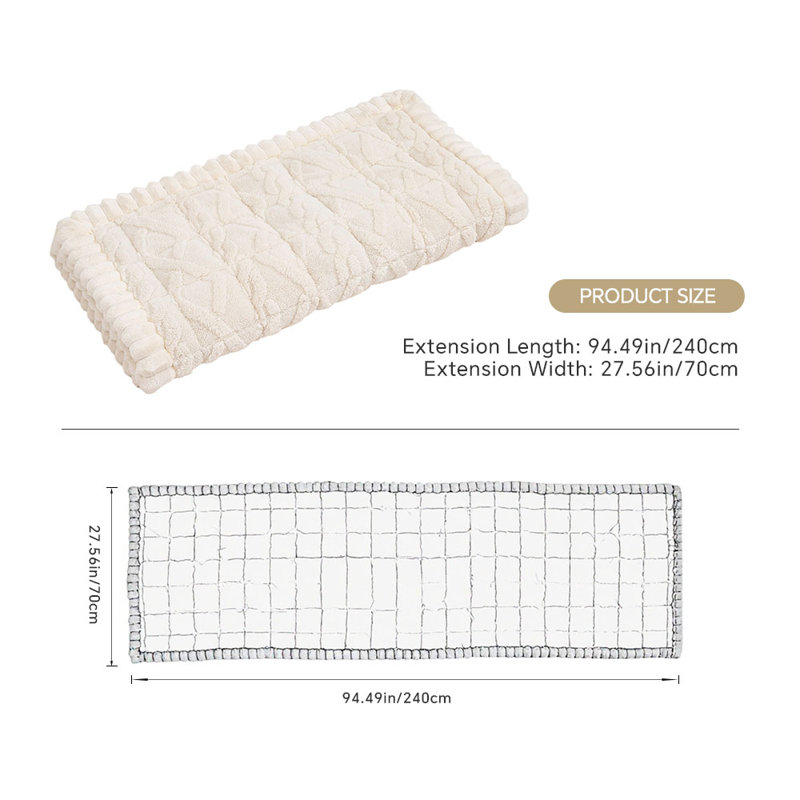 Sofa Slipcover, 70cm H x 240cm W x 70cm D