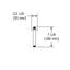 6" Ceiling Mount Shower Arm With Square Escutcheon-50356112