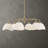 Uttermost Biddeford 6 Light White Beaded Pendant