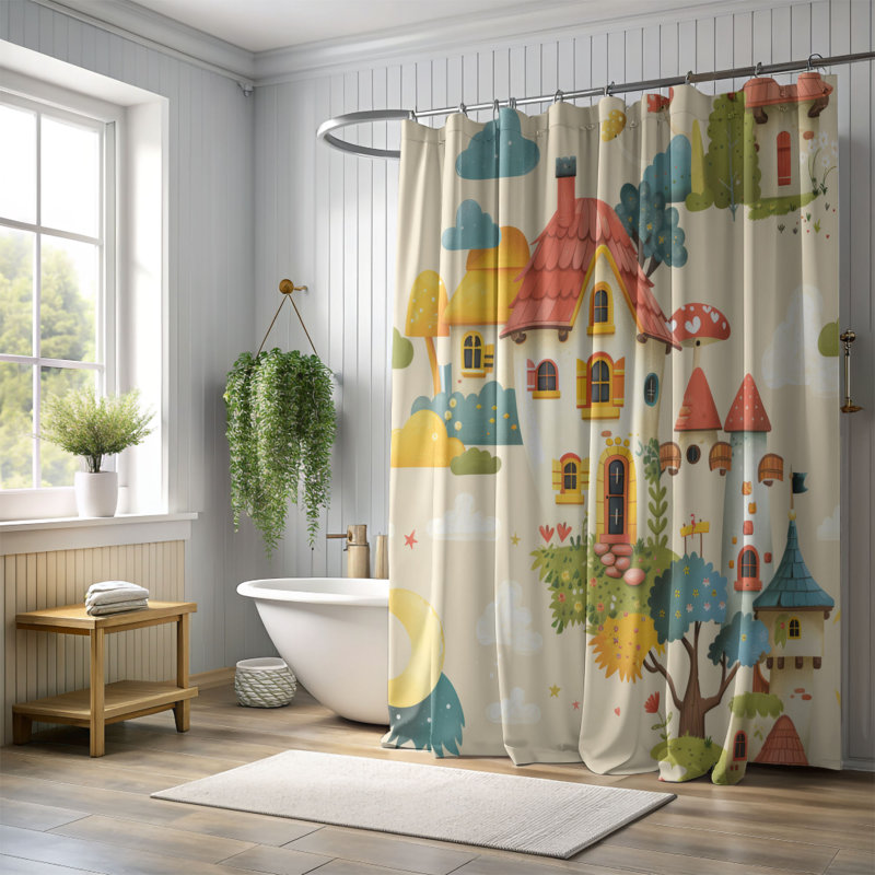 Rideau de douche Fairyland Home - Premium, H 74 po x l 71 po