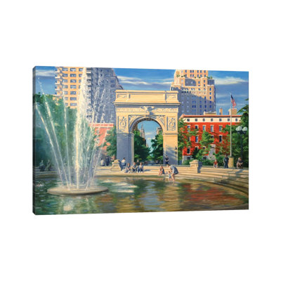 Washington Square par Nick Savides - peinture sur toile tendue