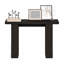 Charia Entryway Table 119.4 cm, Narrow Console Table, Sofa Table with 2 Bottom Shelf, Couch Table Behind Sofa, Farmhouse Entryway Table for Entrance, Hallway, Living Room, Black Dark Oak