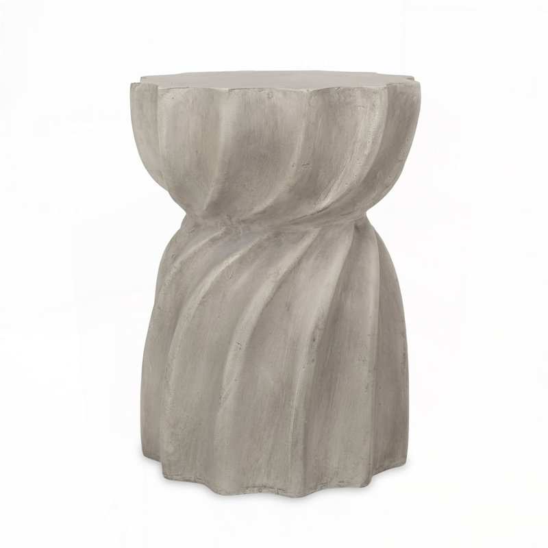 Outdoor Lightweight Concrete Side Table