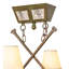 35" Long Canoe 4 Light Chandelier