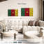 Tissage de paille avec le drapeau camerounais-1423659493