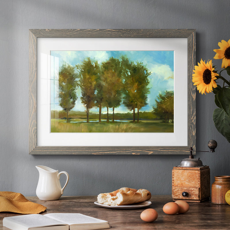 «Tall Trees», impression sur papier, H 26 po x l 38 po x P 1,5 po, Gris