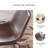 Ashtin Upholstered Counter Stool with Metal Frame-1322257940-1322257943
