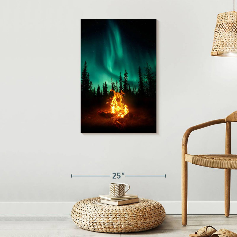 Sur toile, H 20 po x l 30 po x P 1,25 po