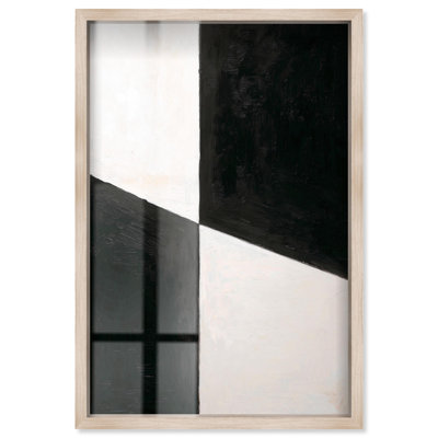 Décoration murale moderne Balance of Opposites III par Art Remedy, cadre blond, 37 x 55