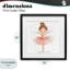 «Sweet Ballerina Pose», reproduction sous verre encadrée, design by Creative Studio-1407915852-1407915890