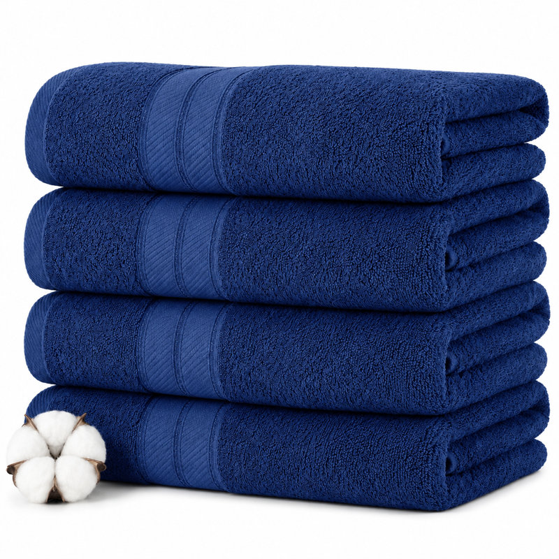 Modern Threads 4-Pack SpunLoft™ Bath Sheet Set, Blue
