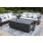 Andes 66" Outdoor Concrete Fire Table with Built-In Hidden Propane Tank Storage 45,000 BTU - Includes Lava Rocks & PVC Cover-88957640