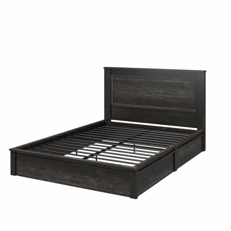 Panel Headboard, Black Oak