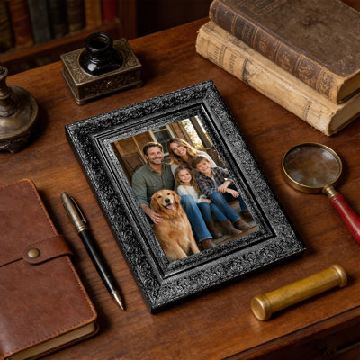 11" x 14" Black 3 PCS Tabletop Picture Frame for Portrait Display