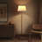 Caden 62 in. Mid-Century Modern Extendable LED Floor Lamp with Fabric Drum Shade
