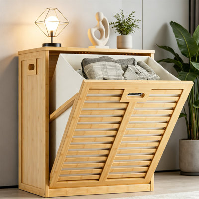 Bamboo Laundry Room Organiser