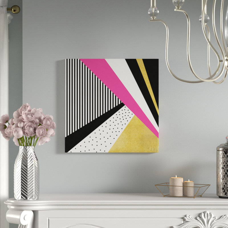 «Pretty in Pink», impression sur toile, H 12 po x l 12 po x P 1,5 po, Pas de tapis, Toile tendue