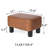 Klenk Faux Leather Ottoman