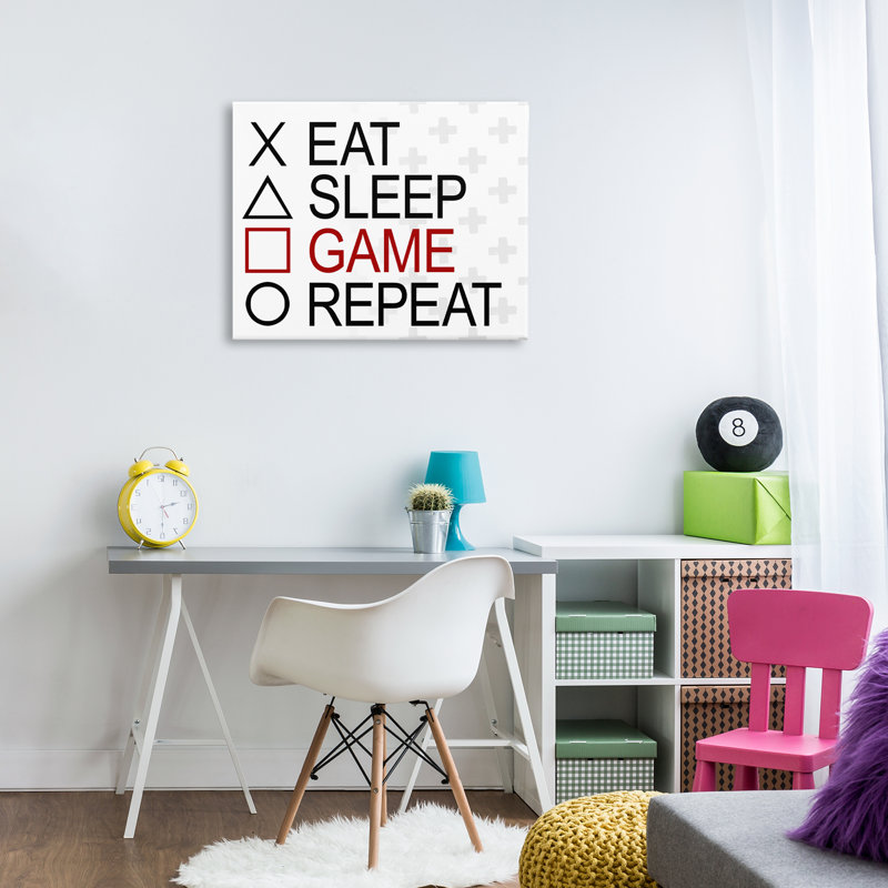 Art mural sur toile Gamer, H 24 po x l 30 po