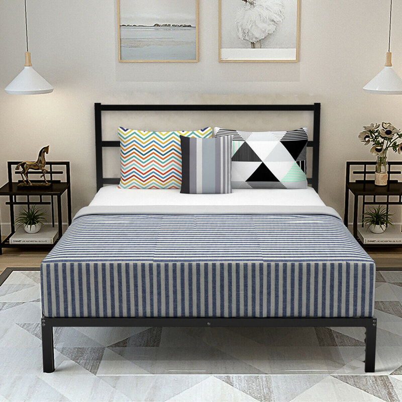 Metal Slat Bed, Queen