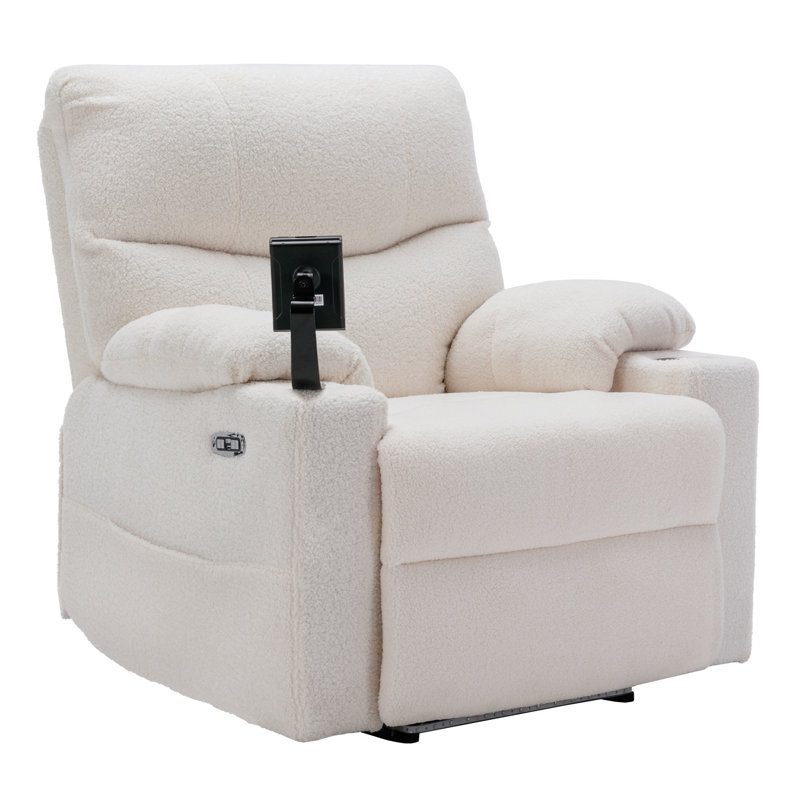Mayzi 86cm Wide Velvet Lift Assist, White