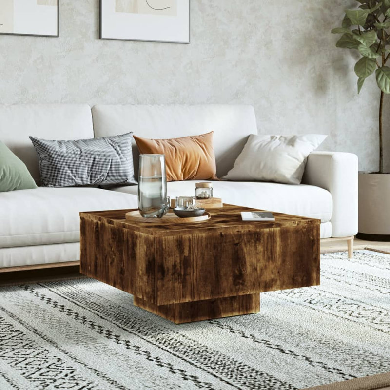 Arnkell Manufactured Wood Frame Single Coffee Table, Smoked Oak