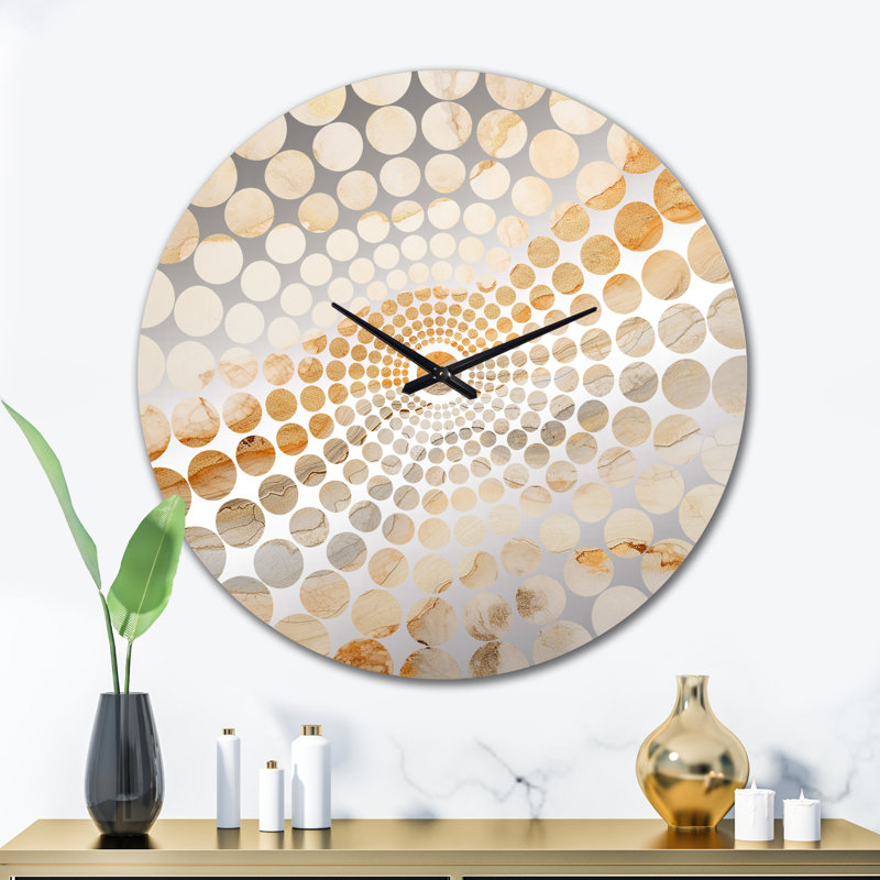 Horloge murale Avyaan, Très grand, Sandstone Marble