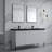 Dowell 60.9'' Rectangular Drop-In Double Bathroom Vanity Top with Overflow-74367430-74367429