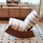 Chaise berçante confortable, fauteuil oscillant rembourré de haute qualité, structure en bois massif, parfaite pour une chaise d'appoint-700933613